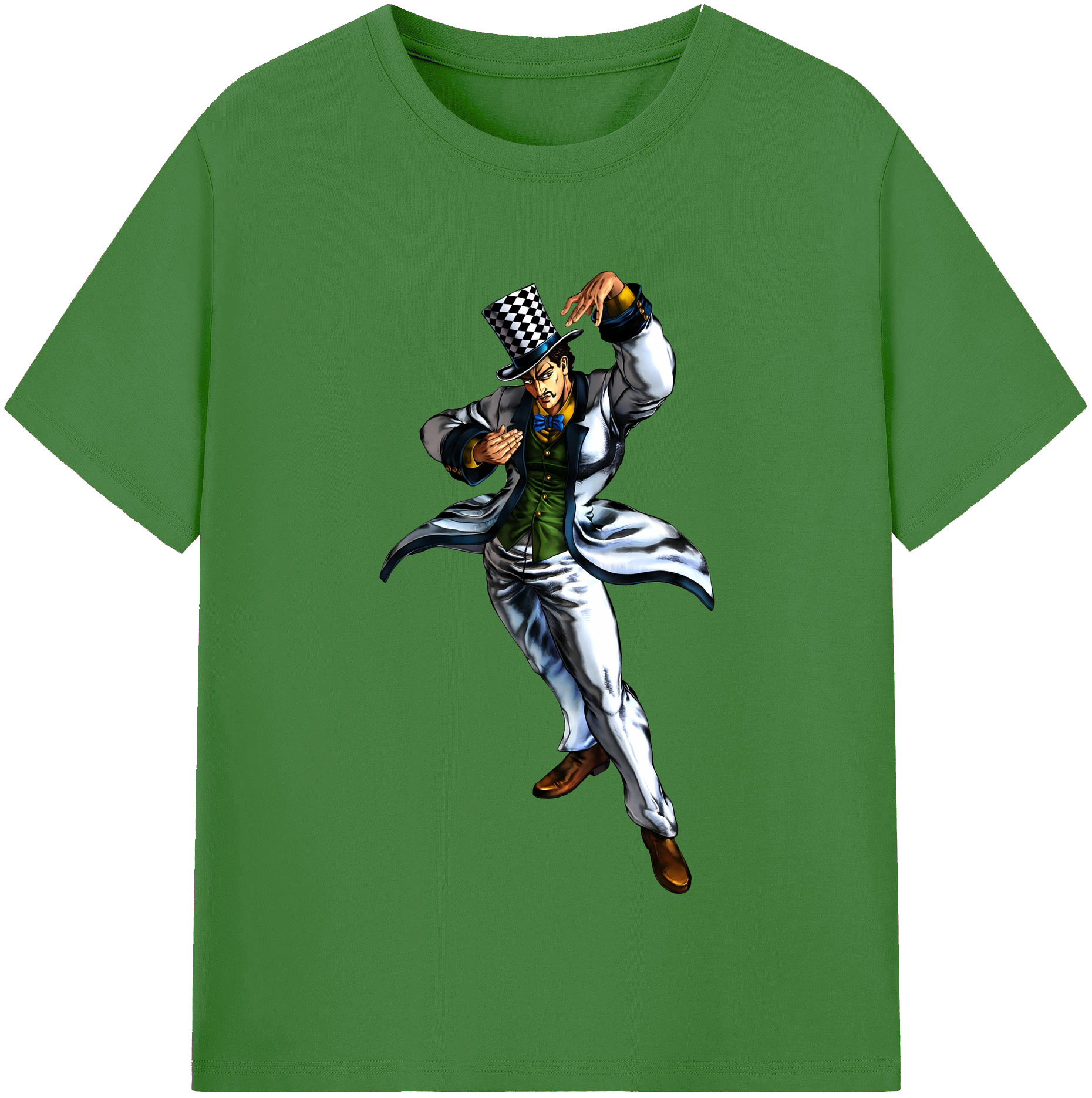 （画像用） ジョジョの奇妙な冒険 ウィル?アントニオ?ツェペリ JoJo's Bizarre Adventure Will Anthonio Zeppeli レディースカジュアルプリントTシャツ（綿100％）